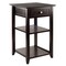 Contemporary Home Living 31" Coffee Brown Contemporary Adjustable Printer Stand